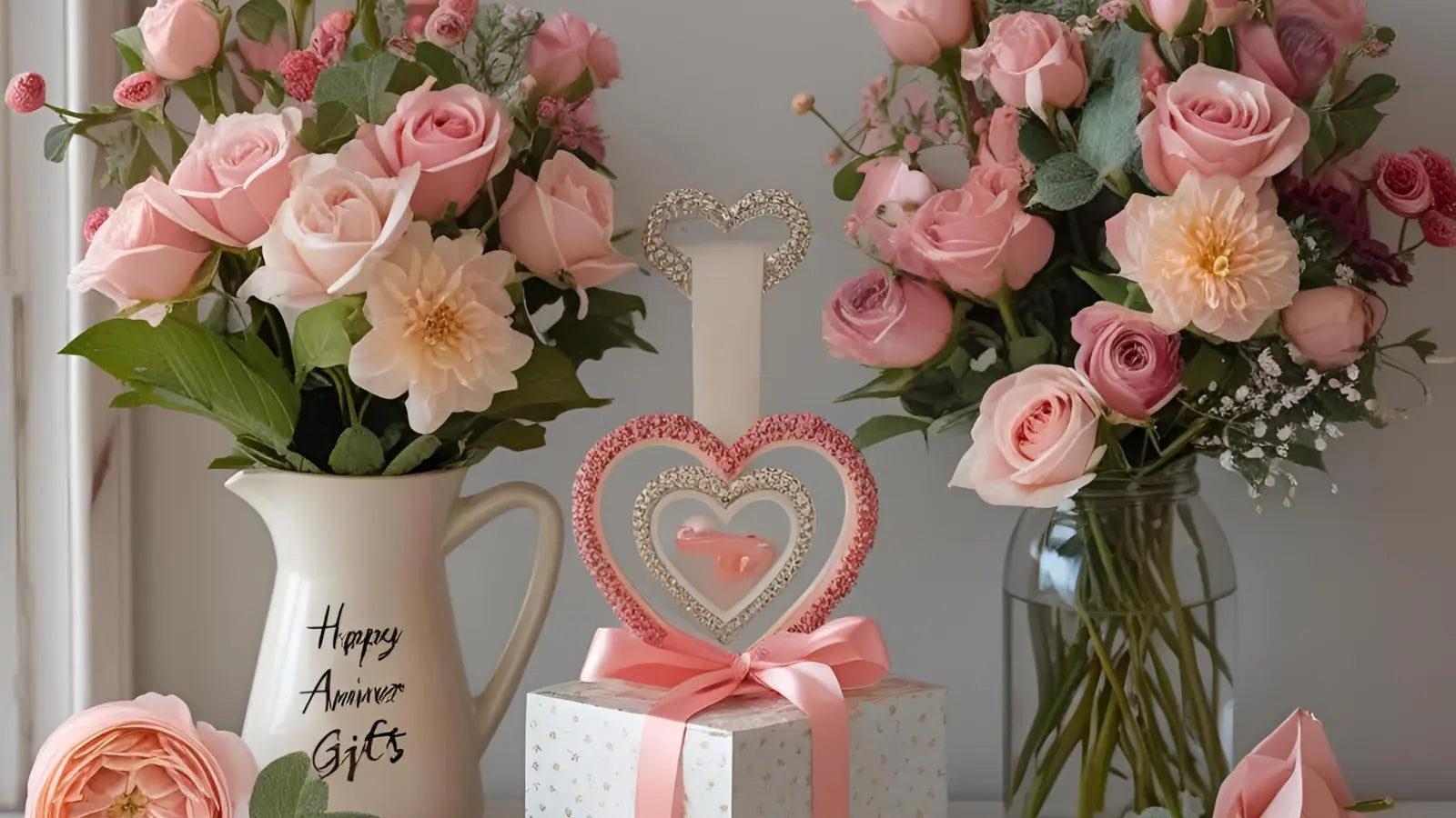 Elegant anniversary gift baskets
