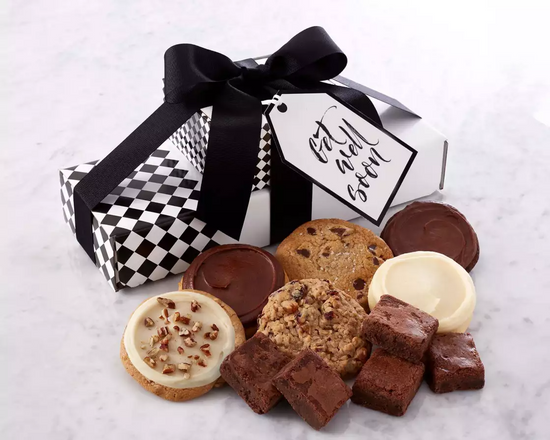 Get well gift box with cookies and brownies Get well gift box with cookies and brownies