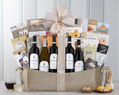 Luxurious Gift basket with wines, and holiday favourites