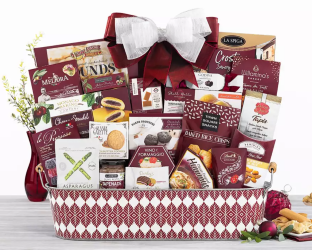 Holiday food gift basket