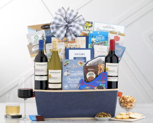Kosher Trio Wine Basket Kosher Trio Wine Basket