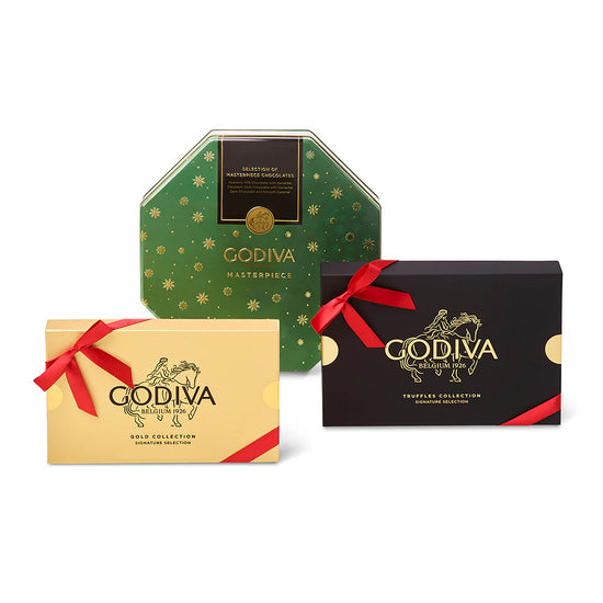 Godiva Season’s Greetings Tower Godiva Season’s Greetings Tower