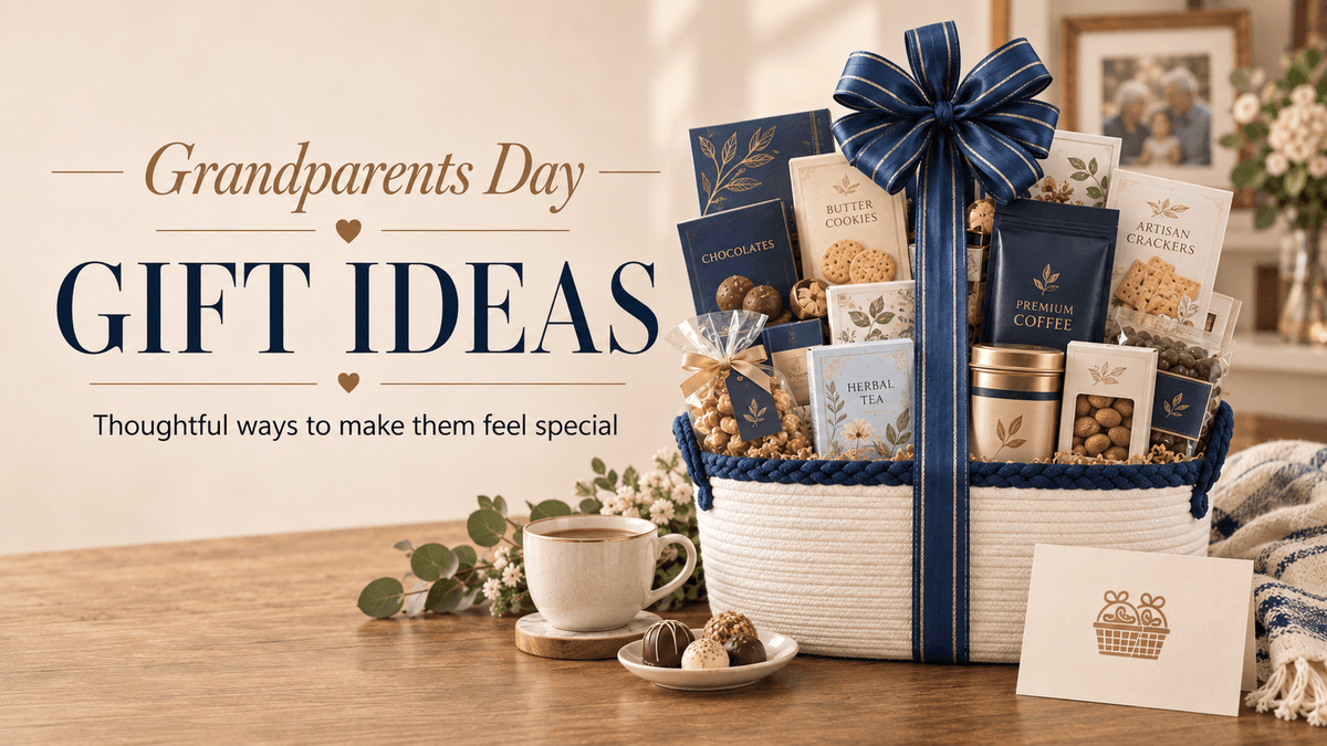 Elegant Grandparents Day Gift Basket