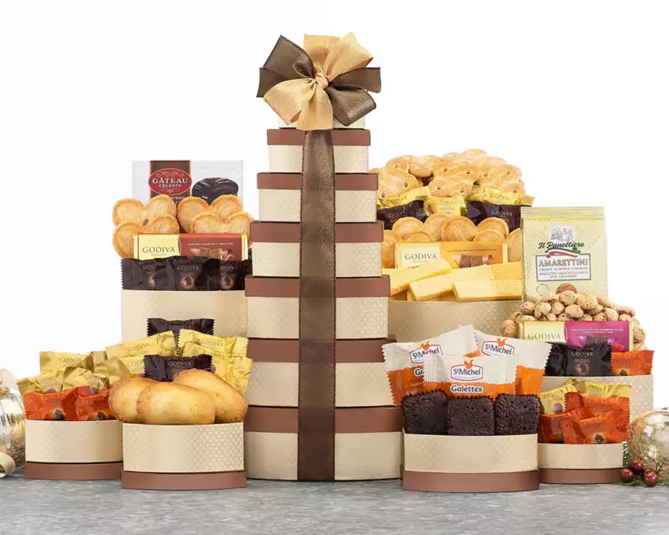 Godiva chocolate tower