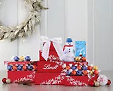 Lindt chocolate in red tower