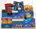 Ghirardelli chocolate assortment with a box featuring the Golden Gate Bridge.