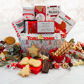 Holiday gift basket of treats