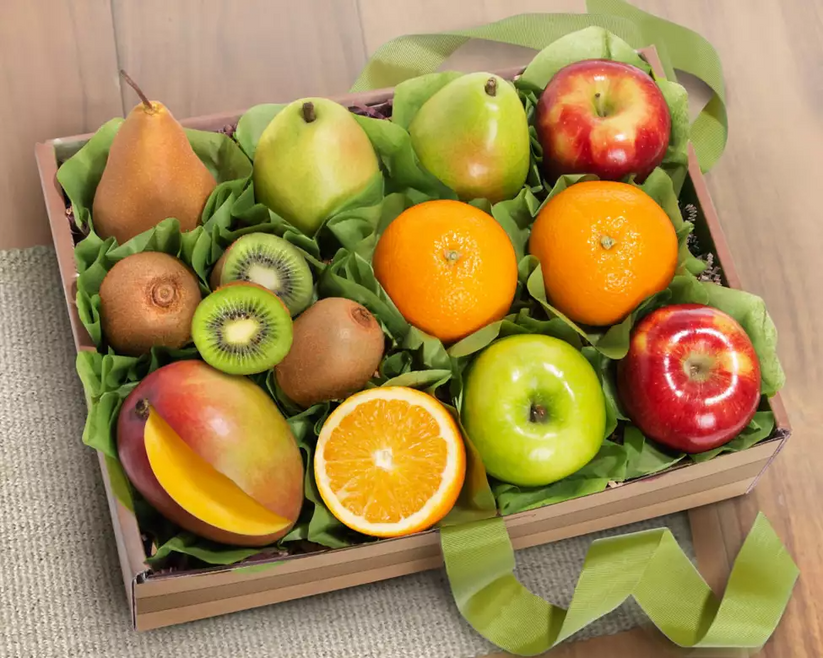 Organic Fresh fruit gift box