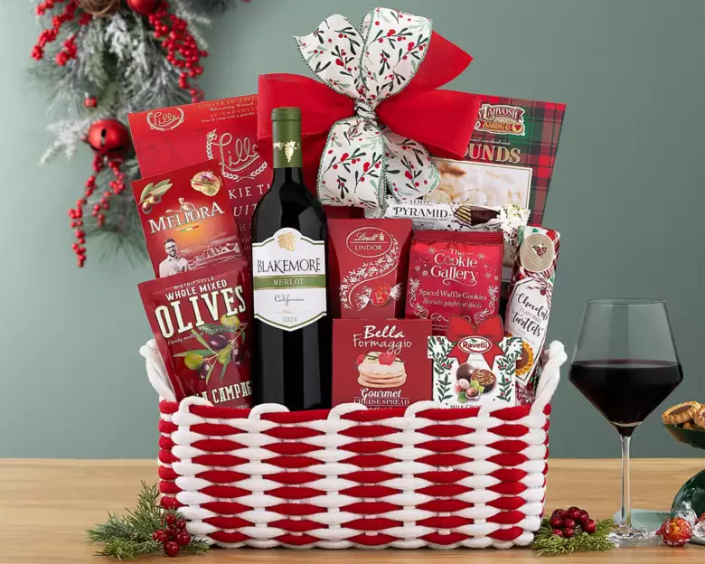 Holiday Wine Basket